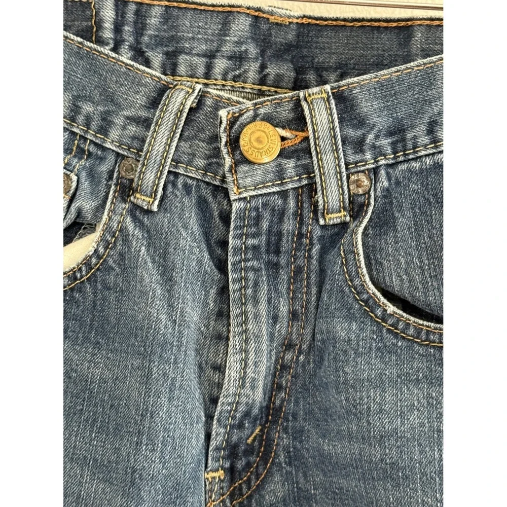 Levi's 514 Slim Straight Jeans Size 26 Blue Denim Pants Normal Wear EUC